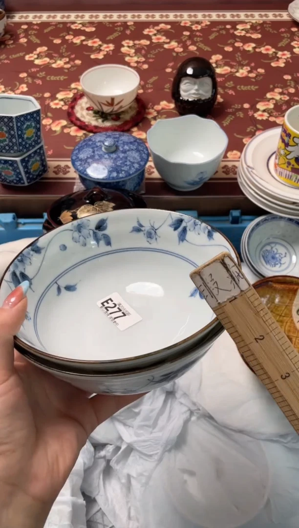 瓷片雨****花瓷器瓷器E277
