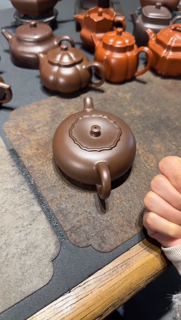 【闪购商品】紫砂茶壶柿柿如意