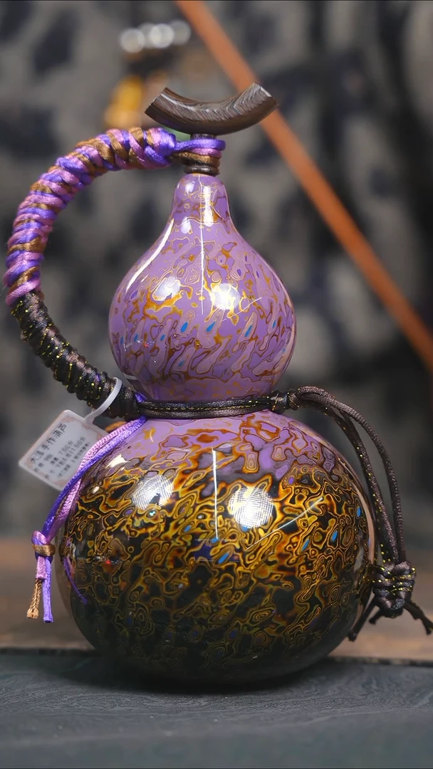 【闪购商品】RX108漆艺酒葫芦不包手串及旋转底座