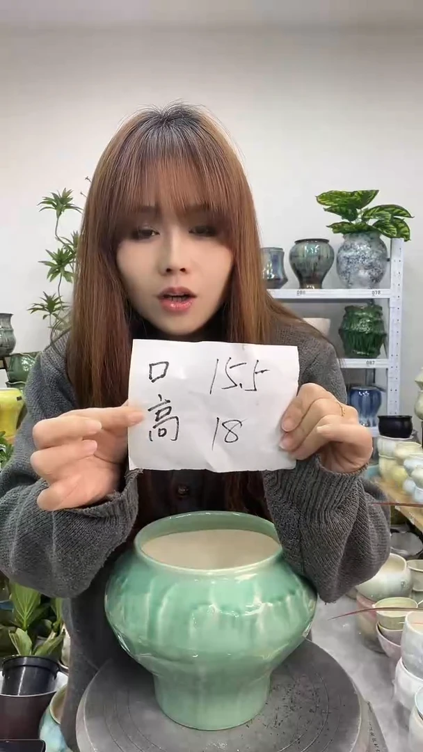 11.22陶瓷花盆直播链接高.      口