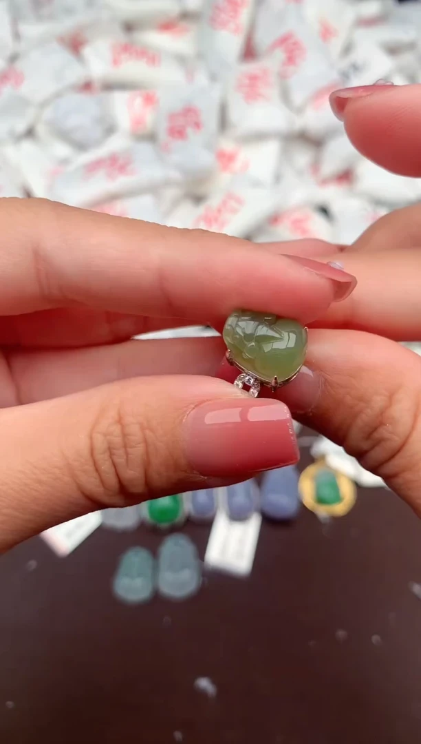 【闪购商品】翡翠戒指银S925镶嵌一