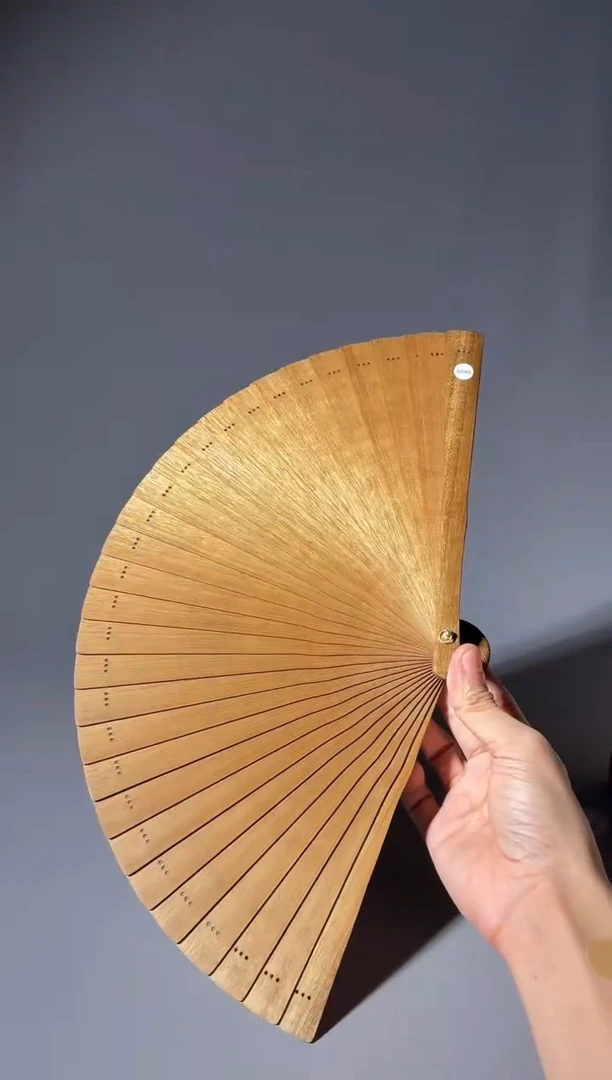 其他楠木（金丝楠）604号21cm小叶桢楠扇子
