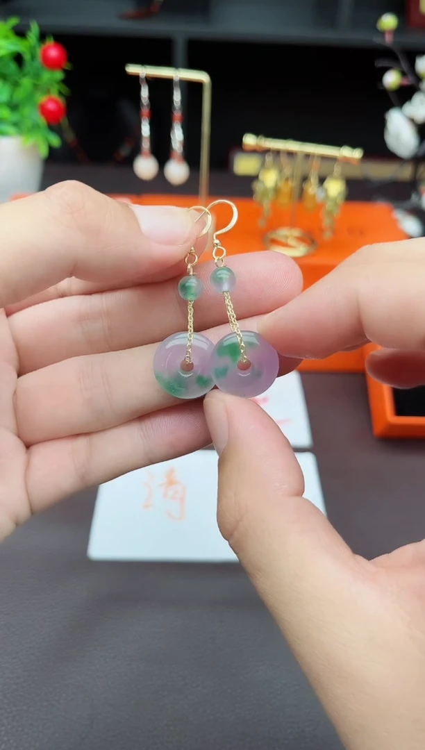 玛瑙/玉髓耳饰银S925镶嵌732000