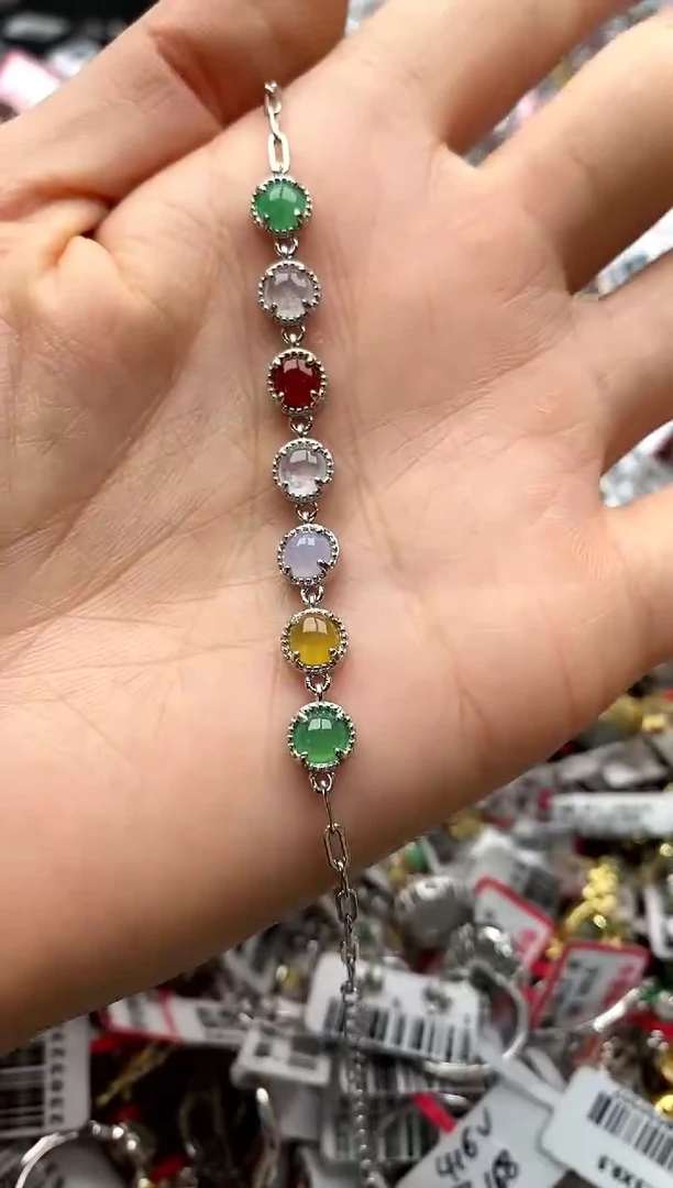 【闪购商品】翡翠戒指银S925镶嵌5555555    3