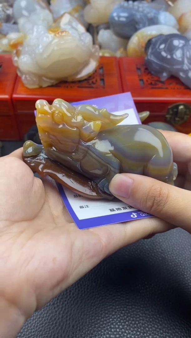 玛瑙/玉髓手把未镶嵌汪*一00
