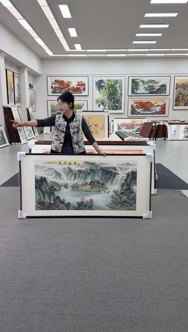 国画提*手绘  172*48  源远流长