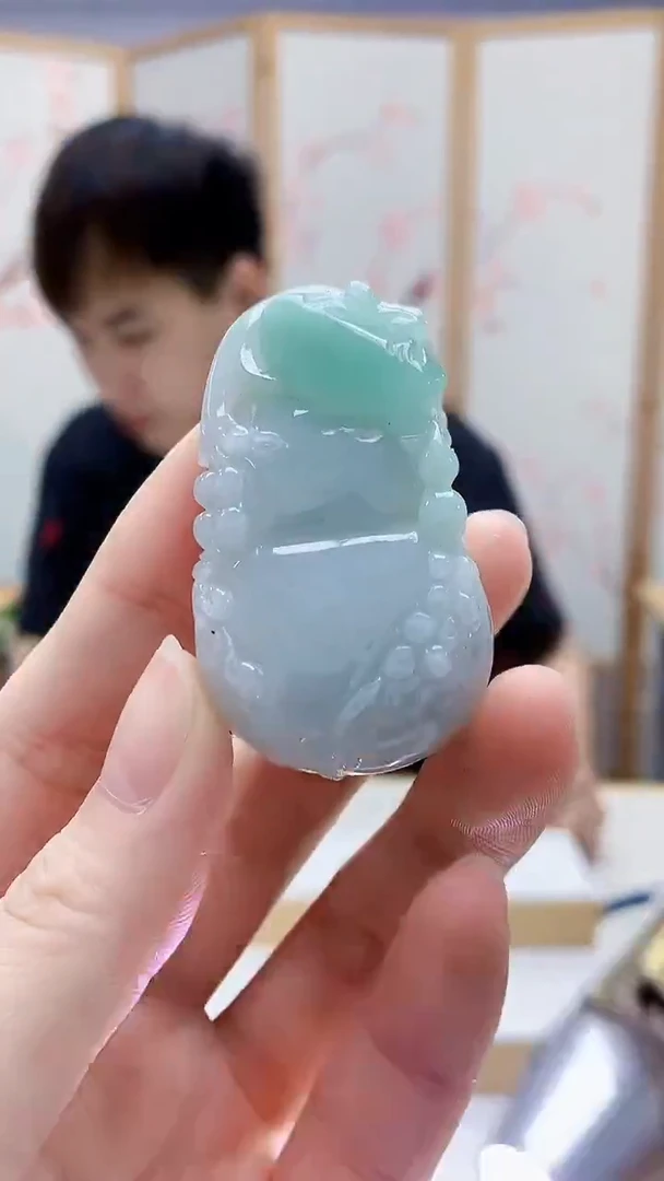未镶嵌定制翡翠4868ry-毛货挂件83