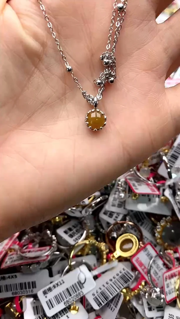 【闪购商品】翡翠戒指银S925镶嵌22222222   9
