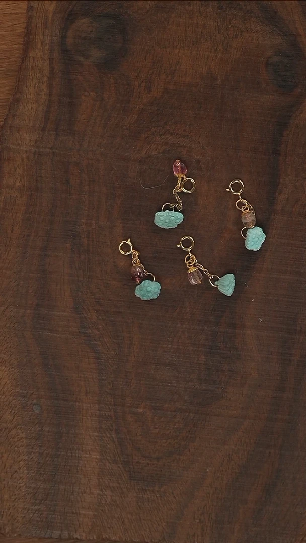 【闪购商品】绿松石提溜18K金镶嵌S2983定制多样性发其一