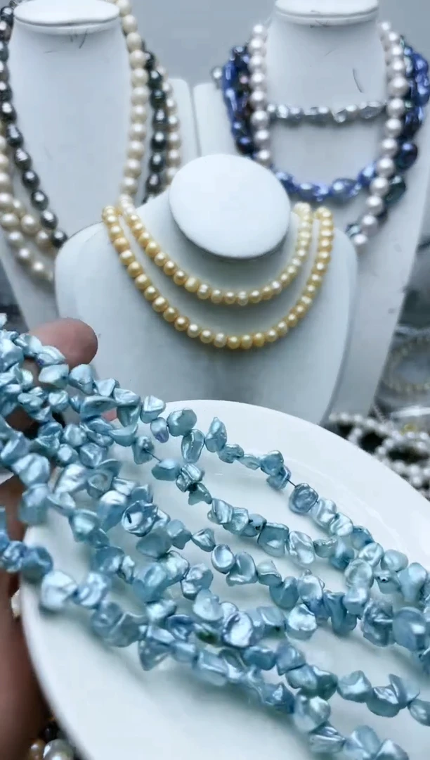 【闪购商品】淡水珍珠颈饰钛钢1