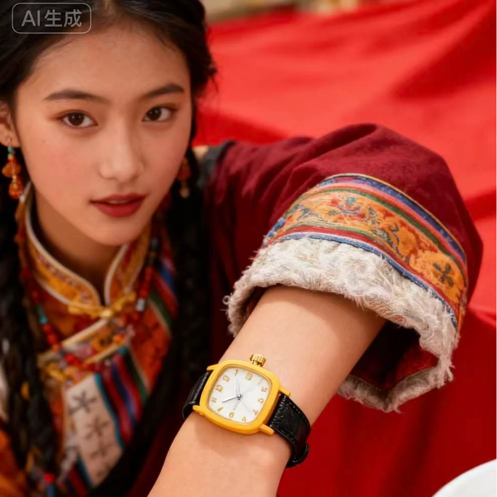 铜合金吊坠 【新疆西藏包邮】时尚方形简约小众气质高颜值