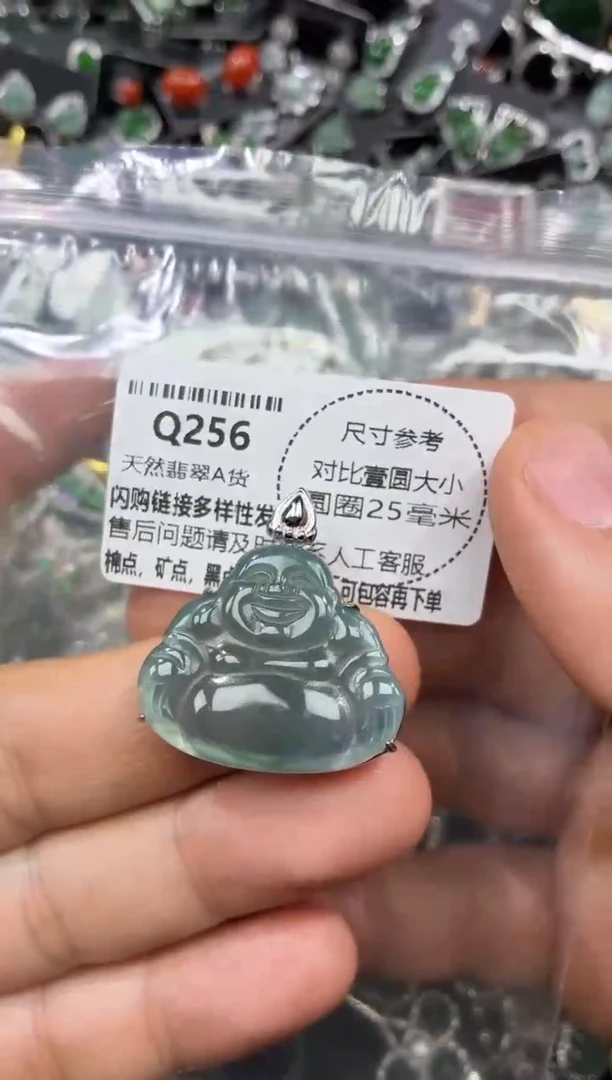 颈饰未镶嵌翡翠Q256吊坠