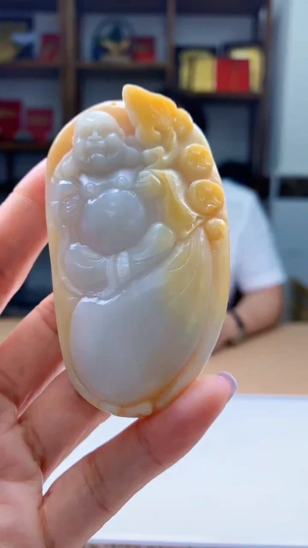 定制翡翠未镶嵌1105jj-毛货挂件54