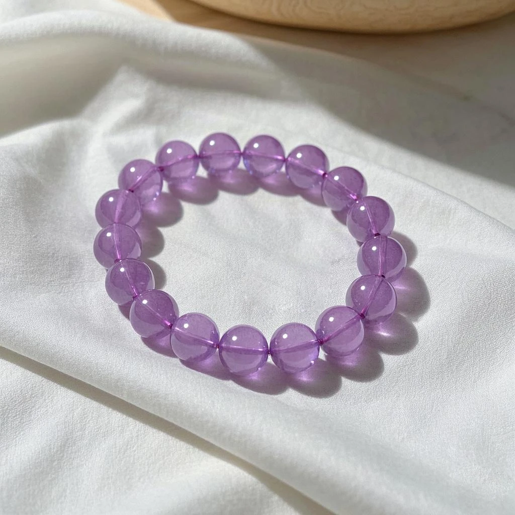 天然水晶紫水晶手串手链梦幻通透气质女款礼物