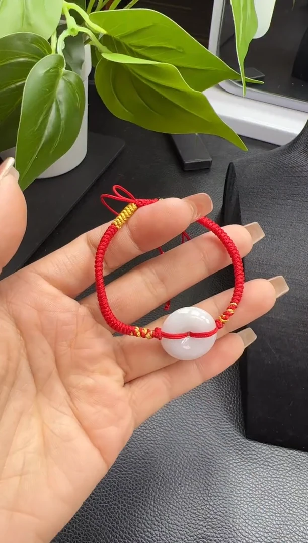 【闪购商品】翡翠手绳未镶嵌YM1046-5 平安扣手绳