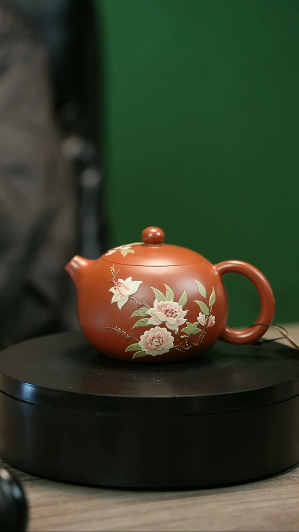 茶壶紫砂小*灰H2339赵翠虹堆绘西施