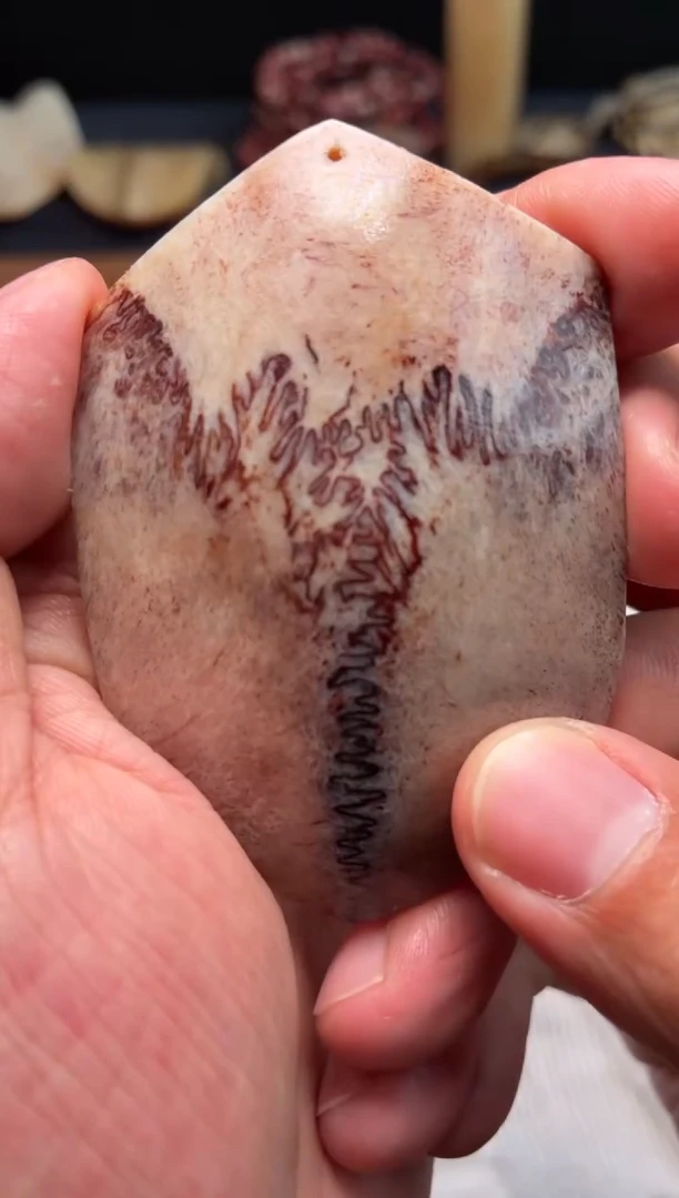 鹿骨其他杂件051-母鹿三界