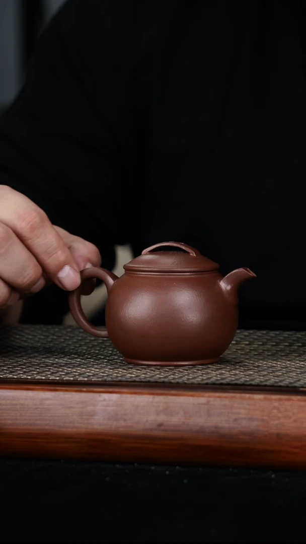 茶壶紫砂原矿紫泥古瓦180cc