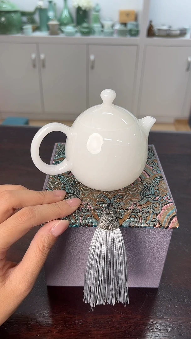 龙泉云间青瓷小米茶器