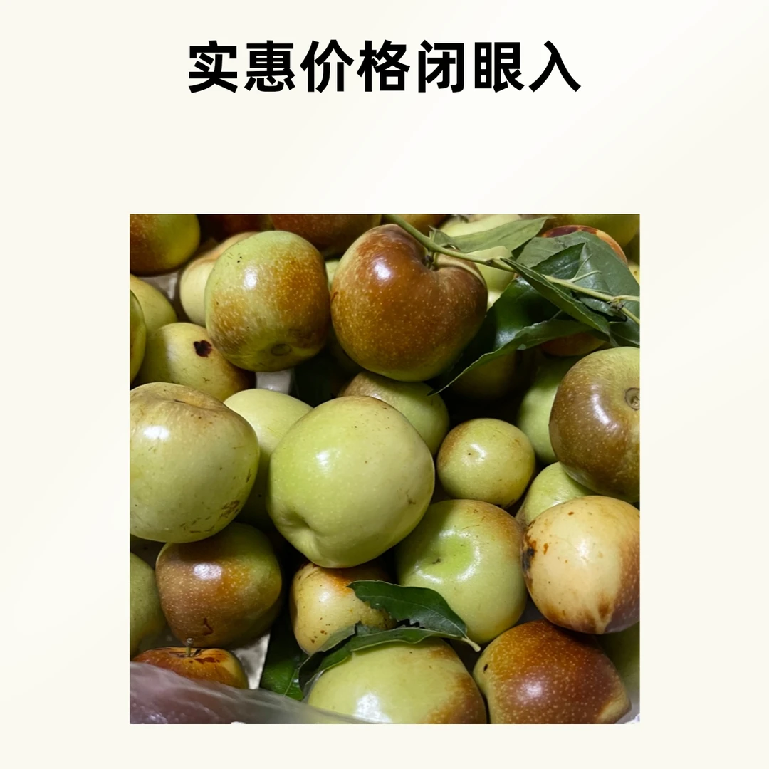 冬枣现摘现发脆甜多汁当季新鲜水果