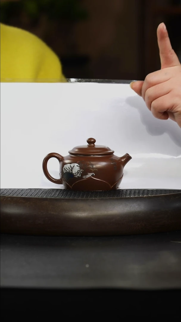 茶壶紫砂5号井底槽清  莲生