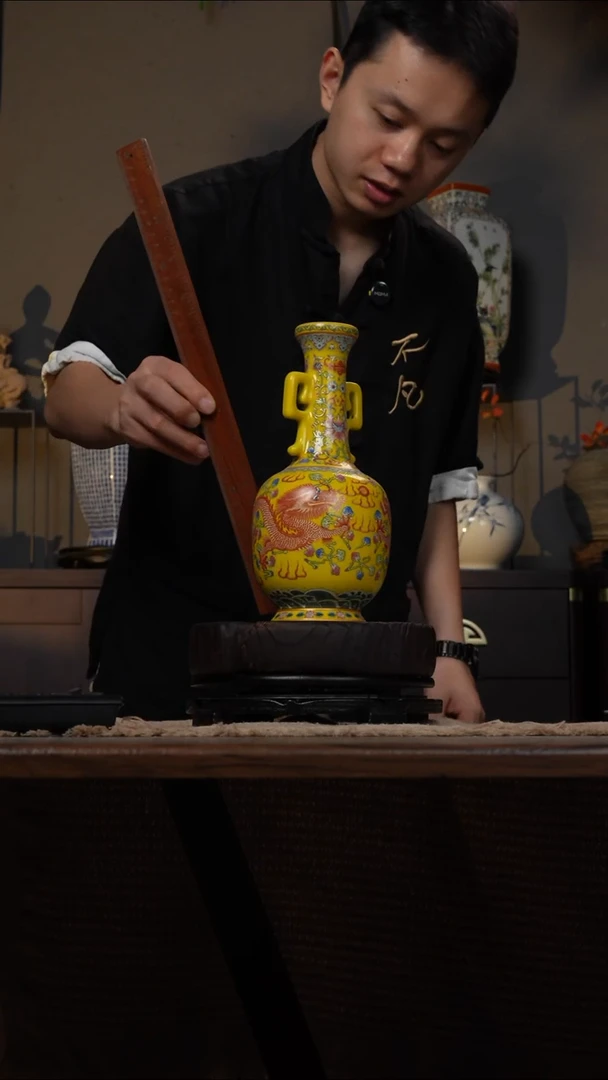 摆件WN问泥景德镇陶瓷花瓶摆件