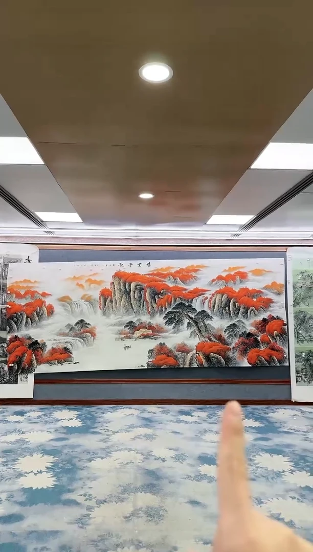 绘画W-刘雪红-大丈六-山水国画