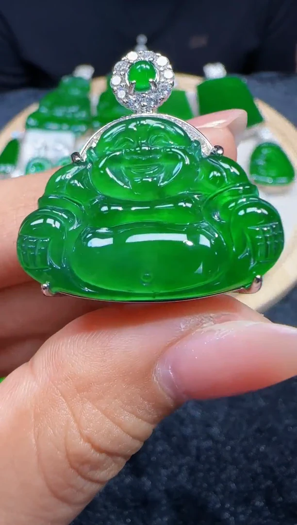 未镶嵌定制翡翠翡翠吊坠278