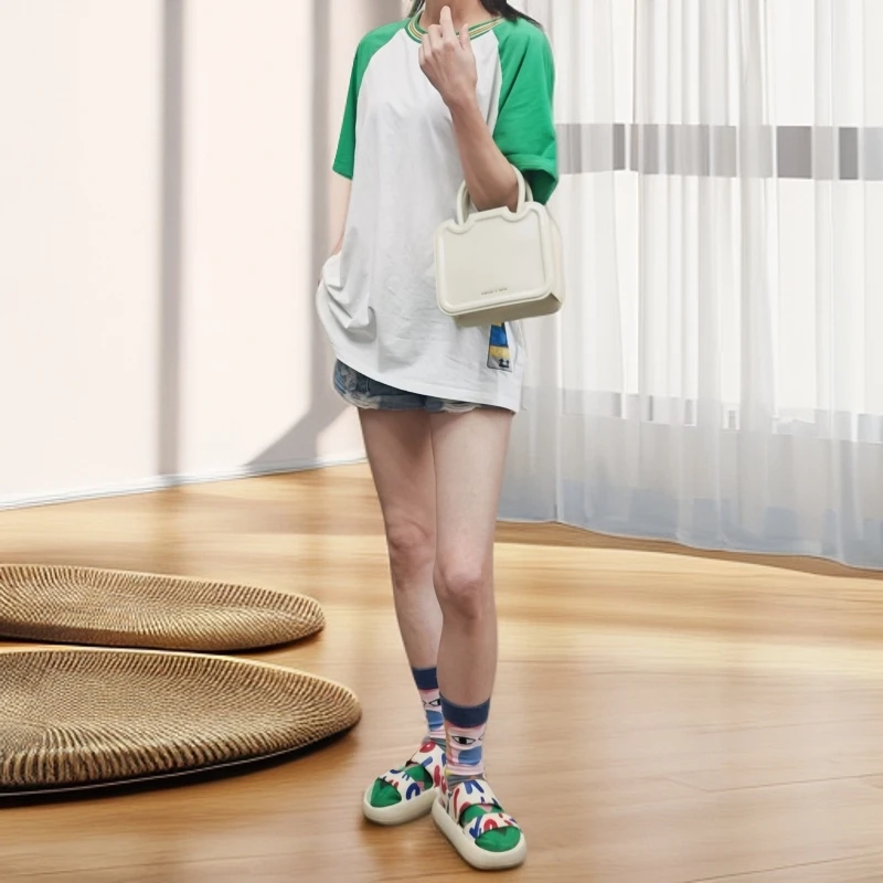 饼干包 手提斜挎包/底长