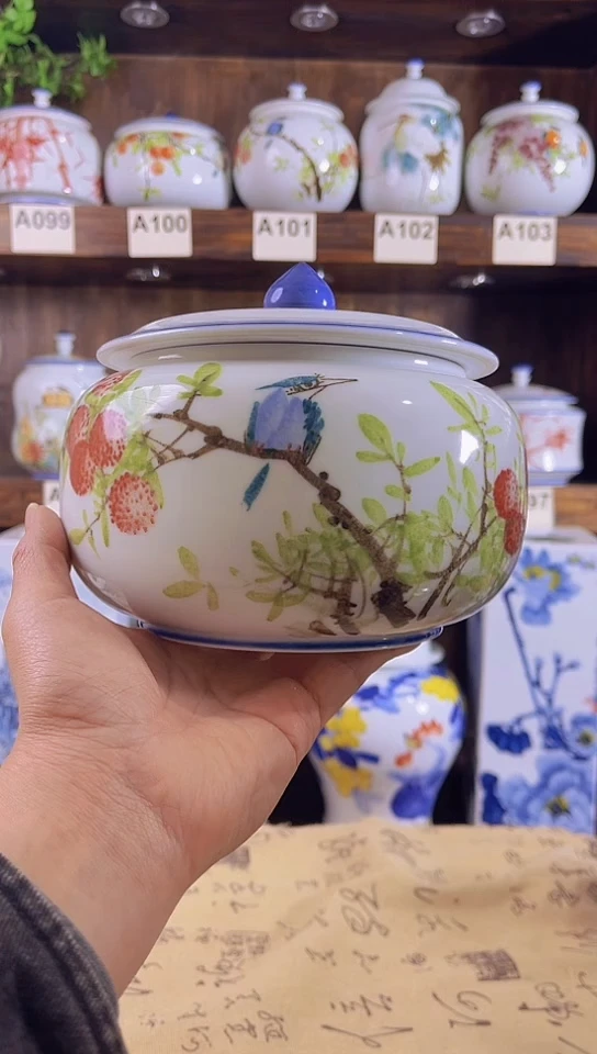 迎君陶瓷纯手工手绘  1