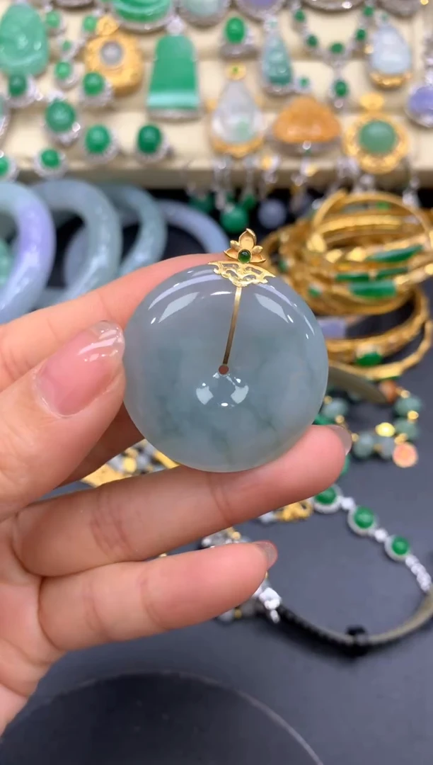 【闪购商品】翡翠颈饰18K金镶嵌126-中国好珍宝