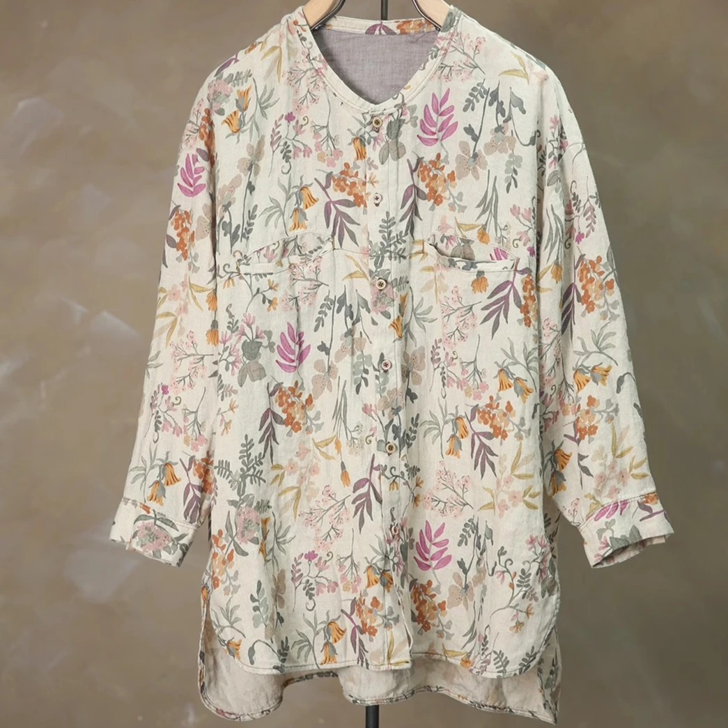 万物身客 垒·C2087 度假风衬衫 衣长75