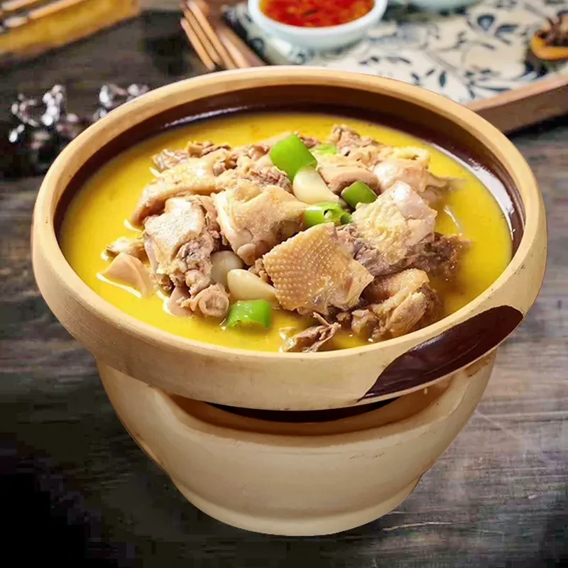 鲁钵士 本地土鸡钵1500g+牛肉牛肚1000g 湖南常德钵子菜