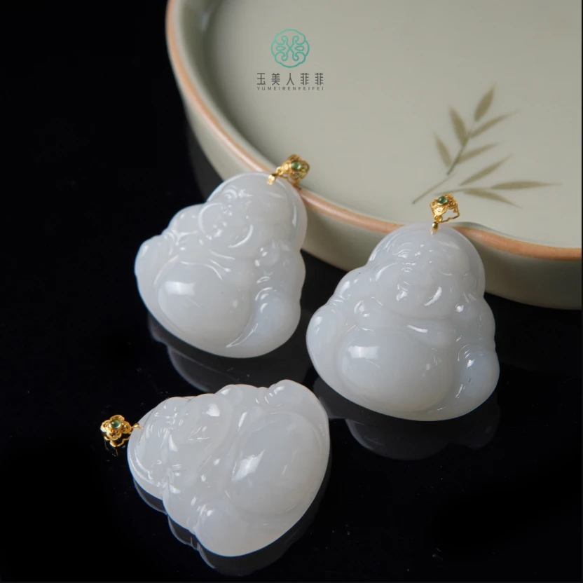 HD石惑珠宝·和田玉吊坠-佛公吊坠约30mm#多样性发一