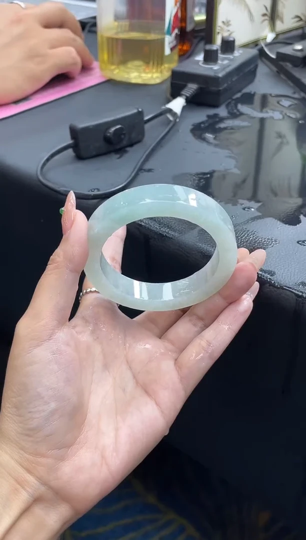 未镶嵌手镯定制翡翠十*月正圈AJC07SZDZS