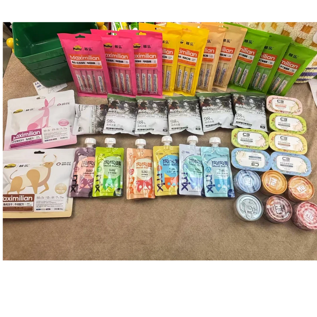 慕乐猫条冻干补水罐卡依纳尔肉酱嗨比主食冻干C3帕缇朵新年大礼包