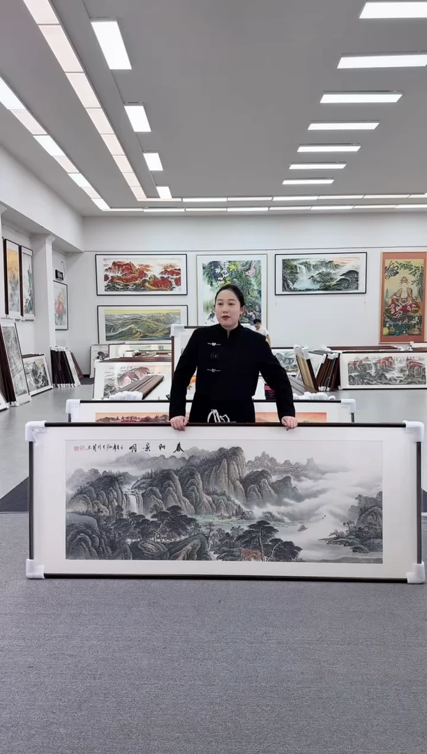 国画手绘   春和景明   219*88