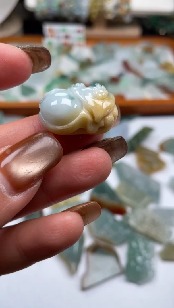 配石翡翠天然翡翠16
