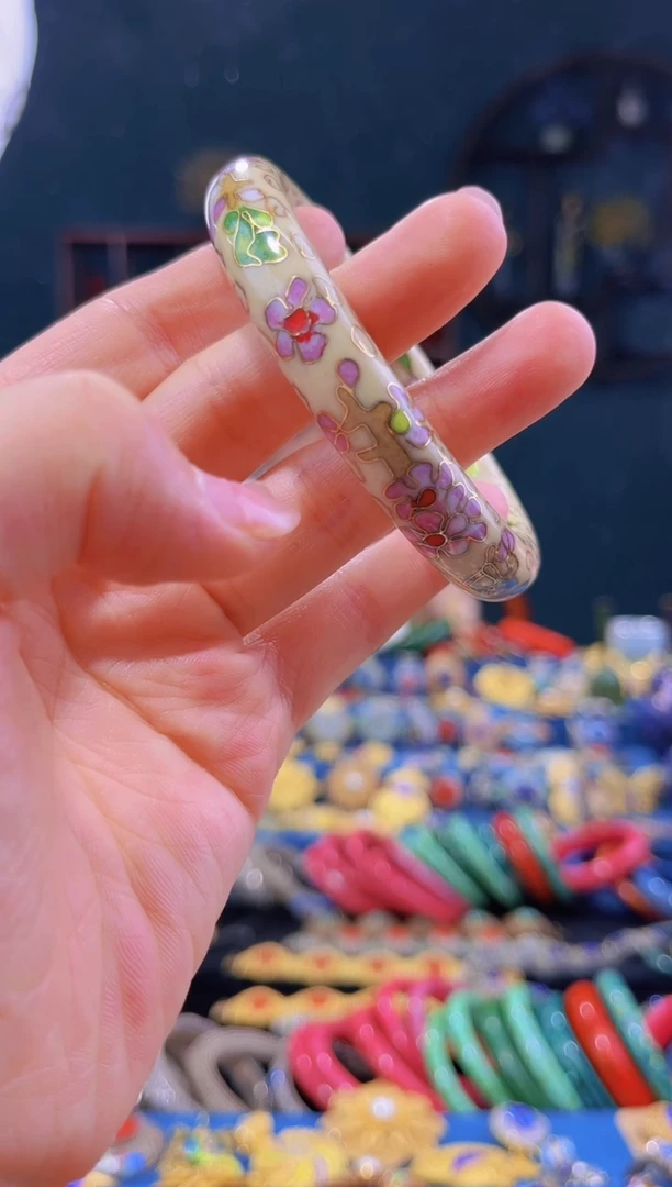 非遗景泰蓝手镯55-60粗米