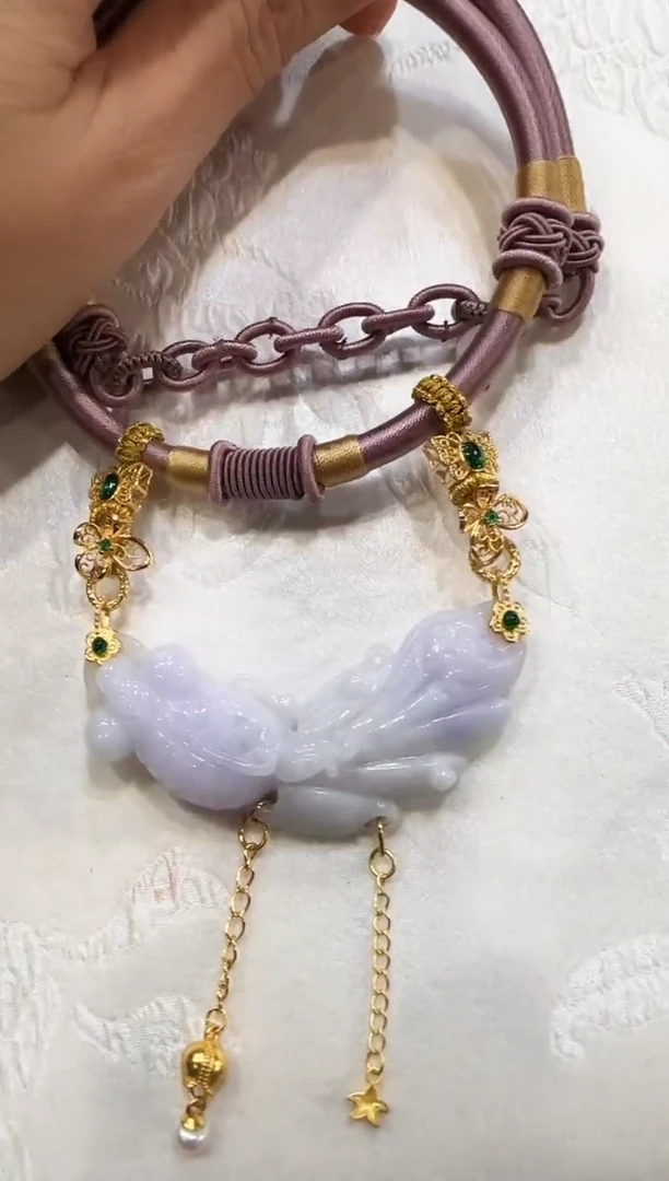 颈饰未镶嵌翡翠国风