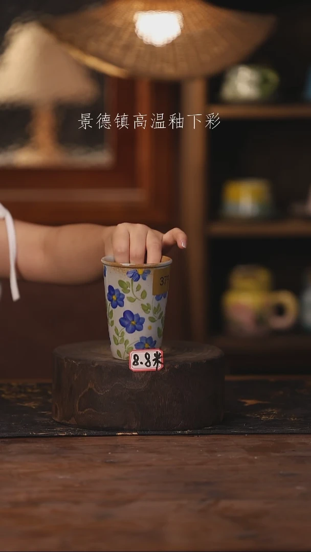 陶瓷景德镇高温釉下手绘陶瓷379