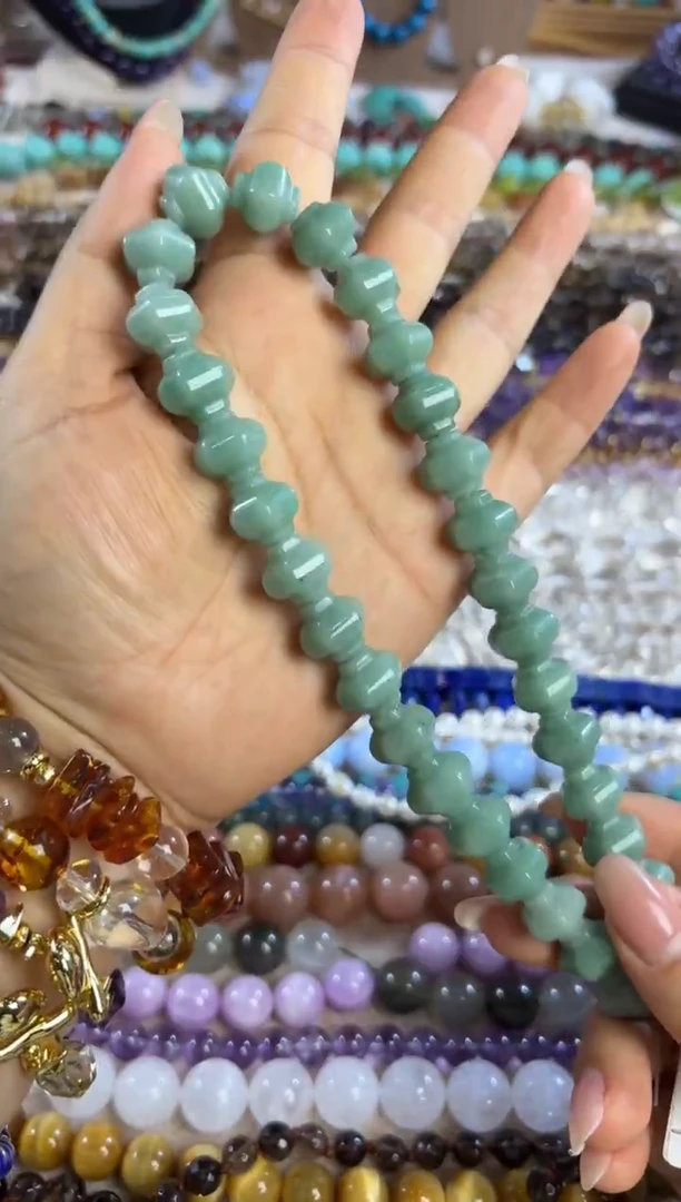 未镶嵌玛瑙/玉髓珠宝半成品东陵玉南瓜珠