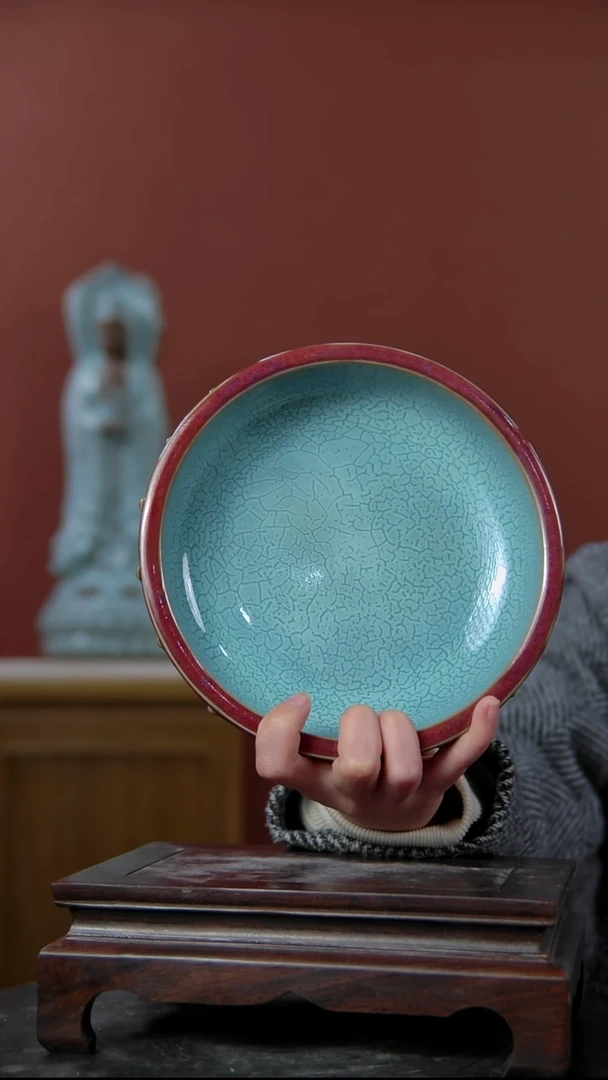 摆件大宋官窑【文房鼓钉洗】