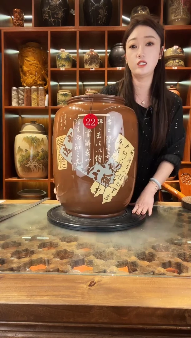 罐云南建水紫陶30升水缸@22