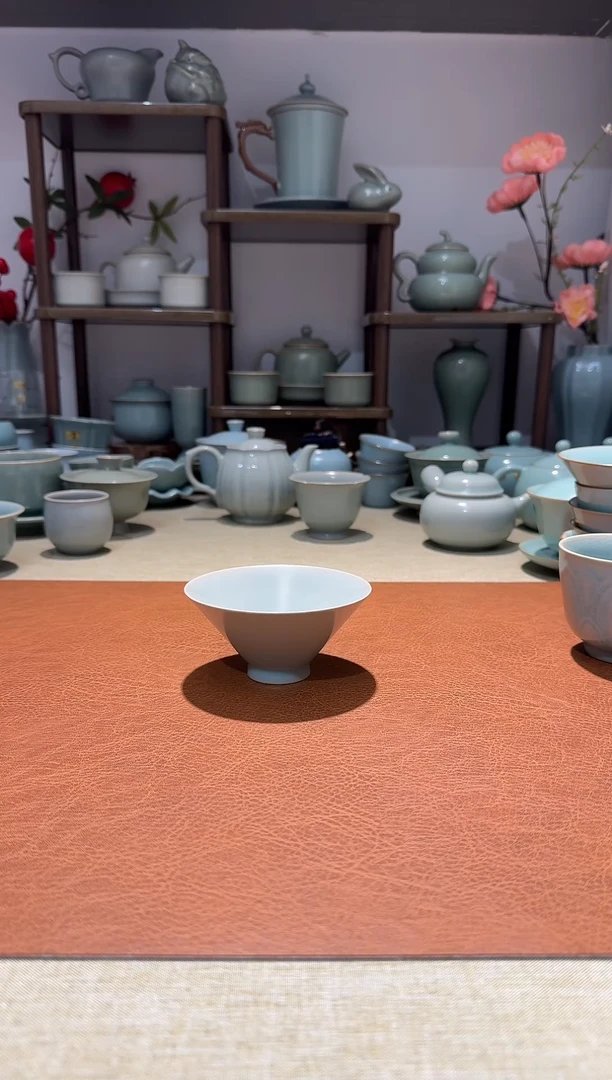 其他032全手薄胎斗笠盏 约100ml  仿古釉不开片一级精品一