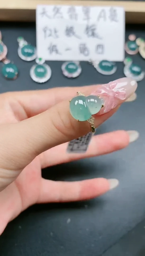 翡翠戒指银S925镶嵌11111