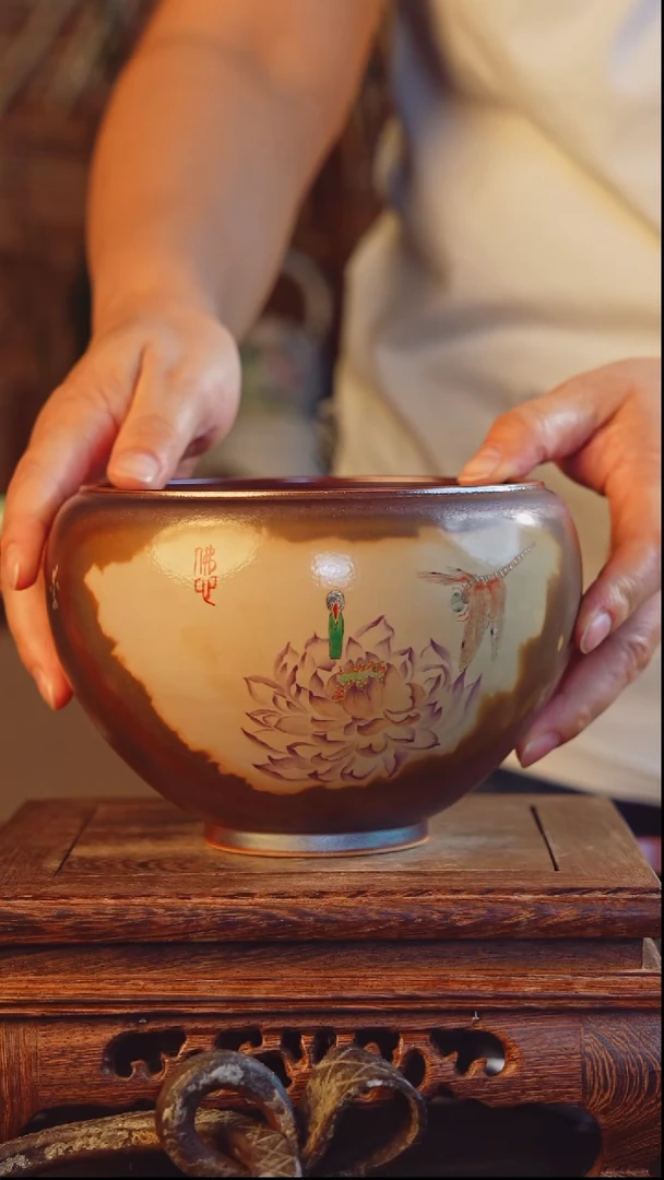 老昌号手工手绘柴烧茶器