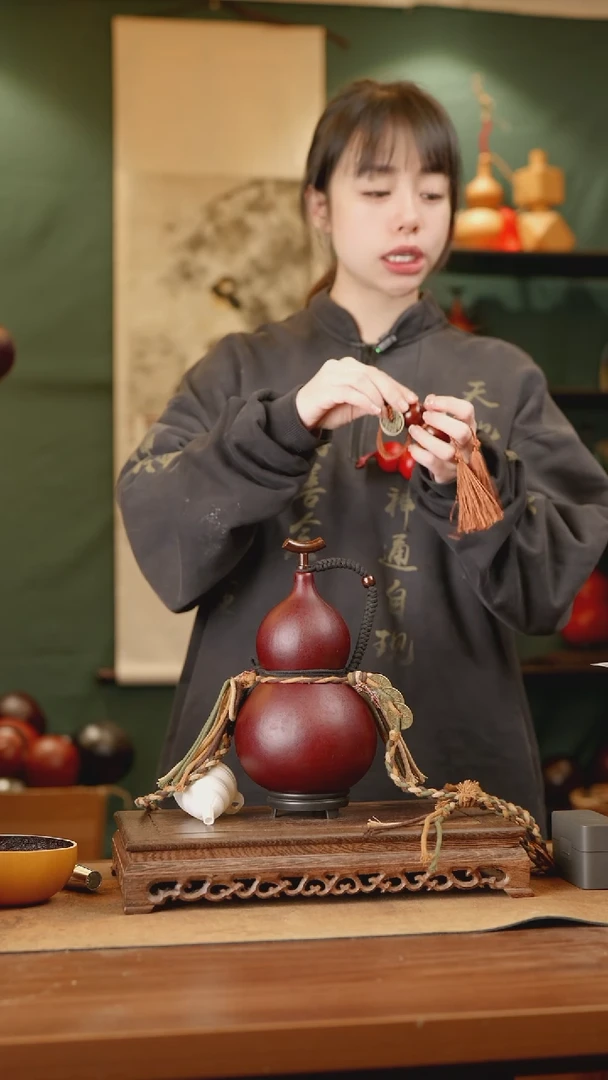 85号精品天然大漆酒葫芦一物一拍~