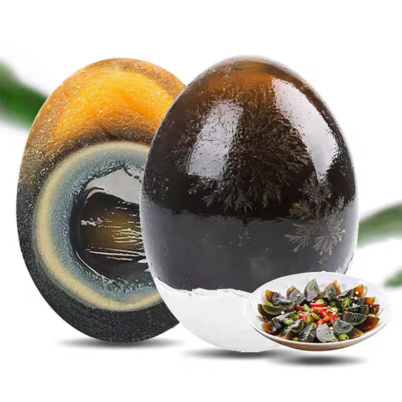 无铅腌制松花鸭皮蛋单枚克重50-55克干心鸭蛋腌制