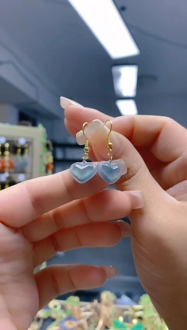 【闪购商品】翡翠耳饰合金386翡翠耳钩